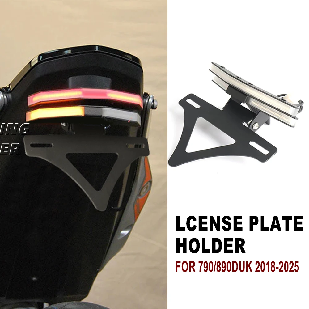 

Motorcycle turn signal integrated taillight license plate holder short tail Kit FOR 790DUK 890DUK 790 890 DUK 2018-2025