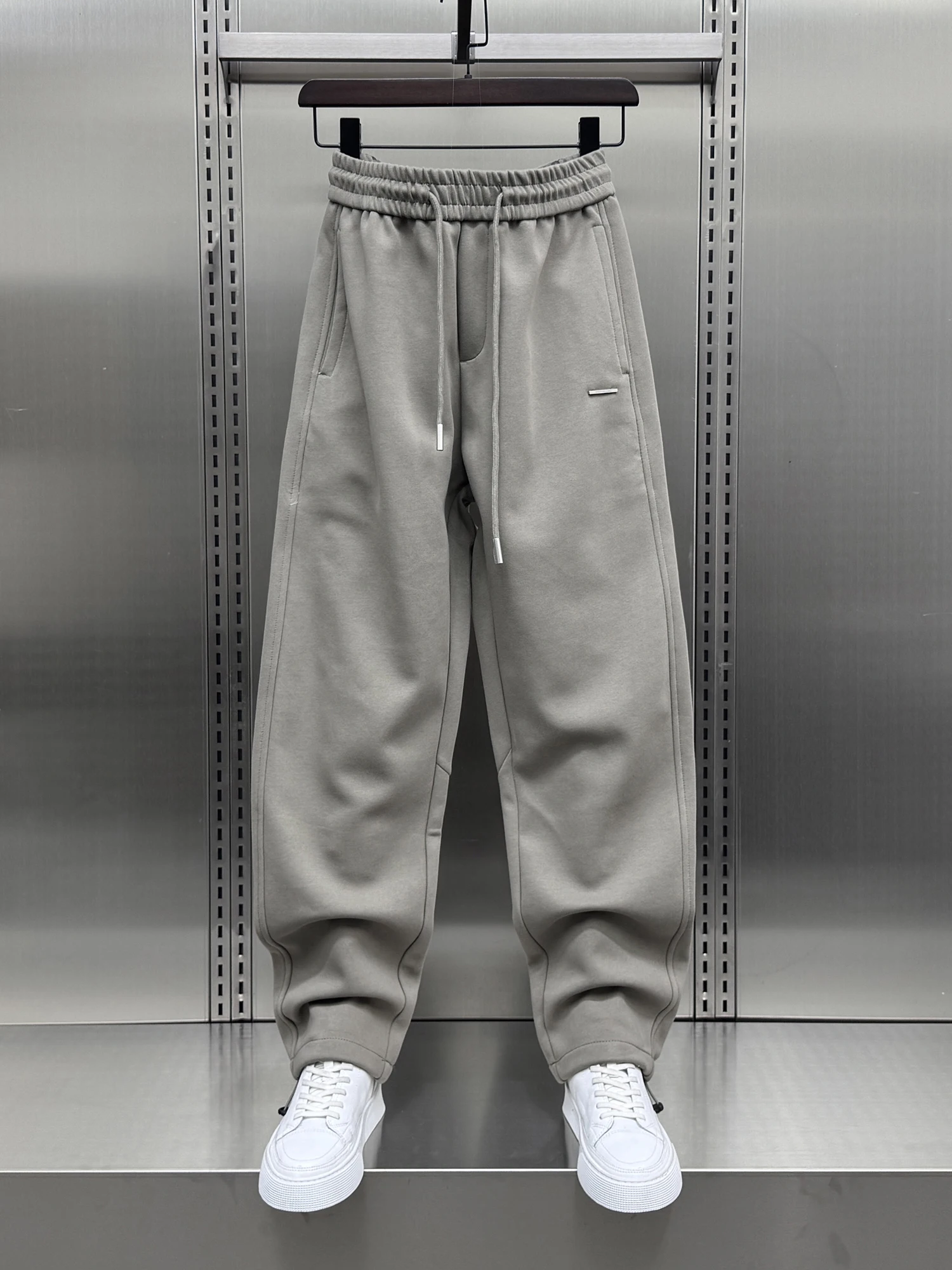 

Trendy Straight Leg Casual Pants Men's Spring New Loose Fit Spor Sweatpants Pure Color Comfortable Breathable Faionable