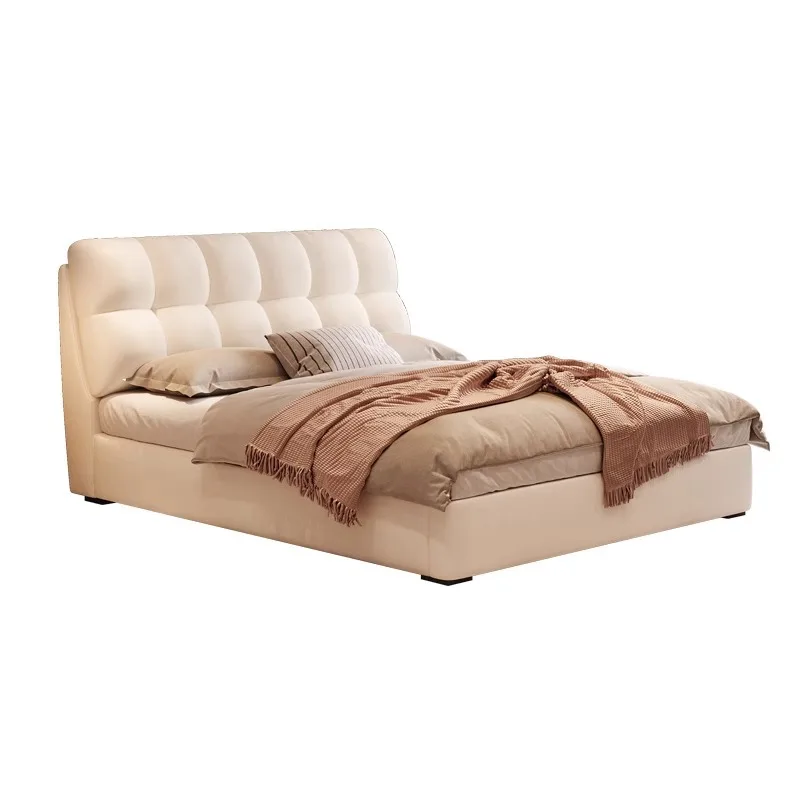 Master Bedroom Double Soft Bag Multifunctional Storage Bed