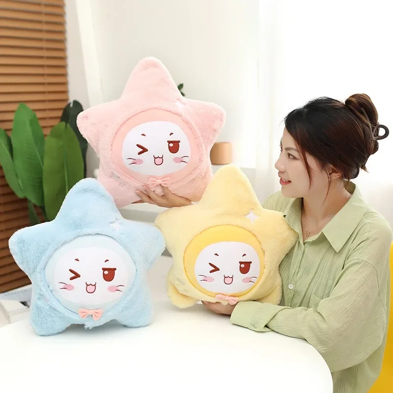 

Chiikawa Star Plush Toy Body Pillow Decorative Stuffed Doll Cushion Anime Plush Toy Pillow Cartoon Chair Cushion Home Decor Gift