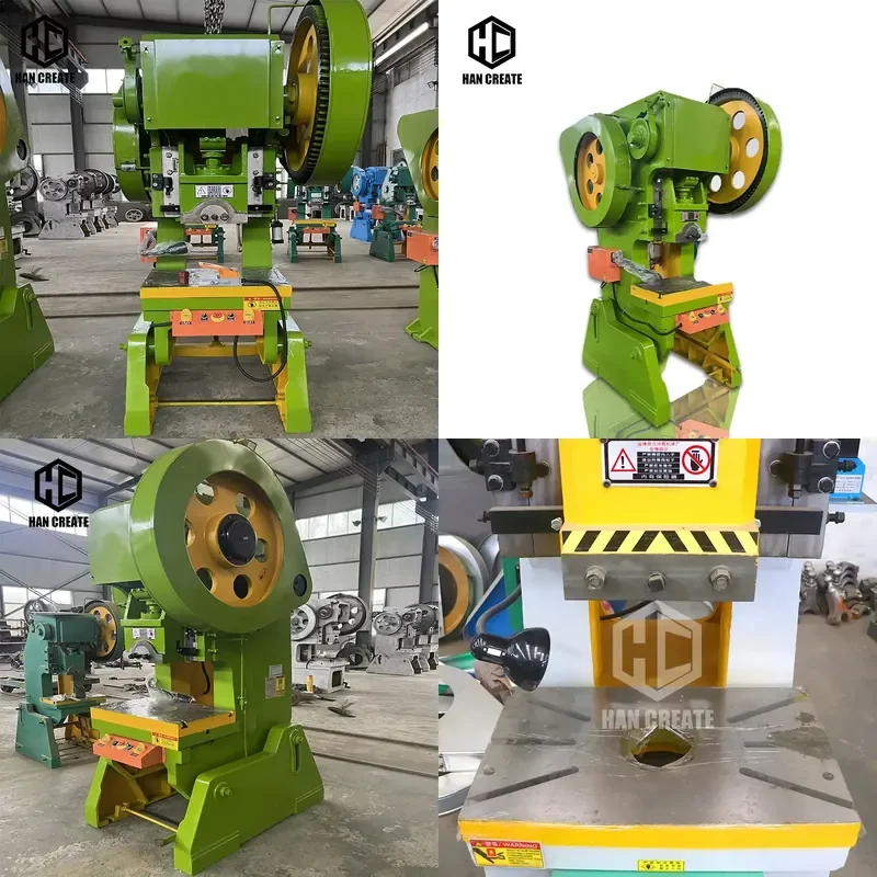 HanCreate J23-16T Mechanical Press Machine J23 Series 16 Ton Power Press for Sale Steel Press Machine