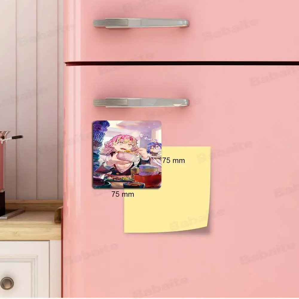 Anime Romance M-Mitsuri And O-Obanai Personalized Creative Classic Painting Magnets Fridge Photo Message Decorative