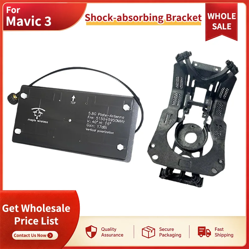 SNQP Gimbal Shock-Absorbing Bracket For DJI Mavic 3 17dBi 5.8GHz Plate FPV Antenna For FPV Repair Replacement Spare Parts