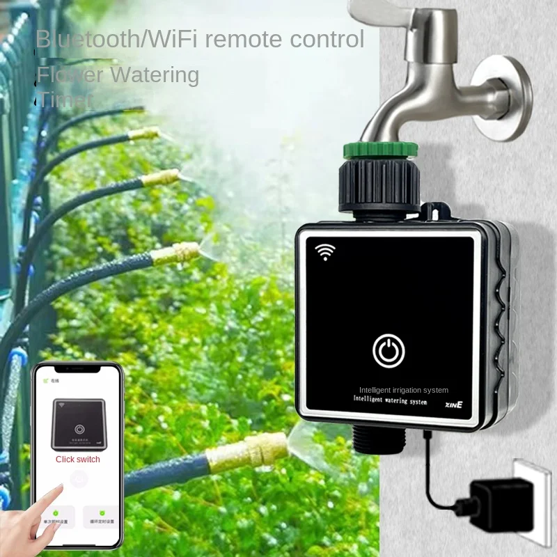 

Wi-Fi Garden Automatic Water Timer, Mobile Remote Controller, Drip Irrigation, Watering System, Tuya Smartlife Yard