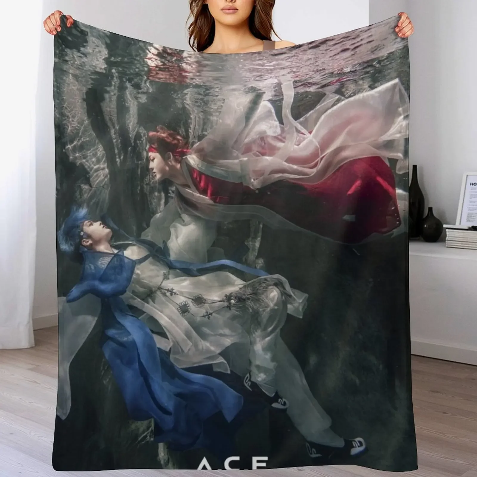 New JUN and CHAN HJZM:The Butterfly Phantasy Throw Blanket Soft Solid Color Blanket for Couch Bed