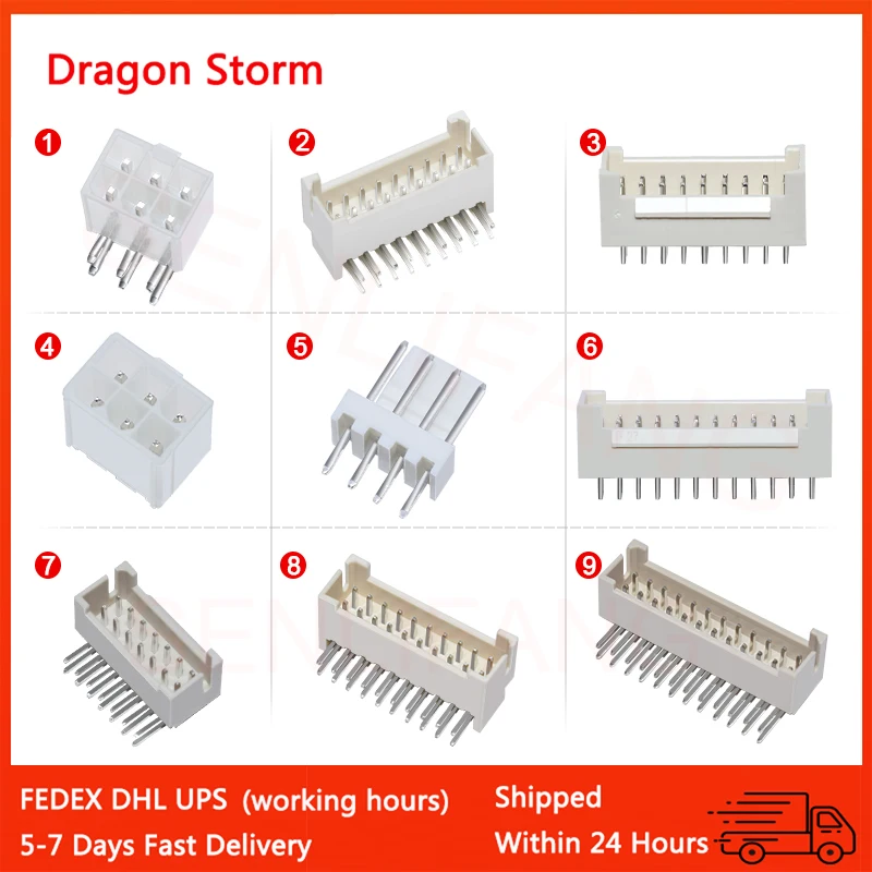 

30 PCS s17 s19 S9 3+ l3+ T9+ power cord interface 2*3 signal data line holder 2*9 18P Hash Rate Board Control Board Fan Cable