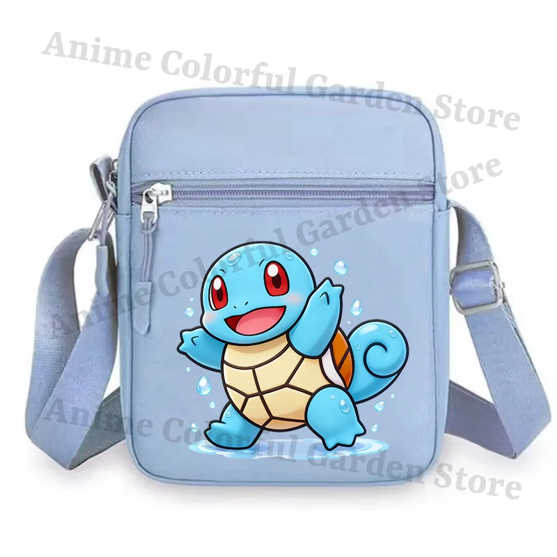 Bolsa de Armazenamento para Telefone em Nylon com Estampa do Pikachu, Bolsas de Ombro Fashion para Homens e Mulheres, Bolsas Transversais Portáteis pa