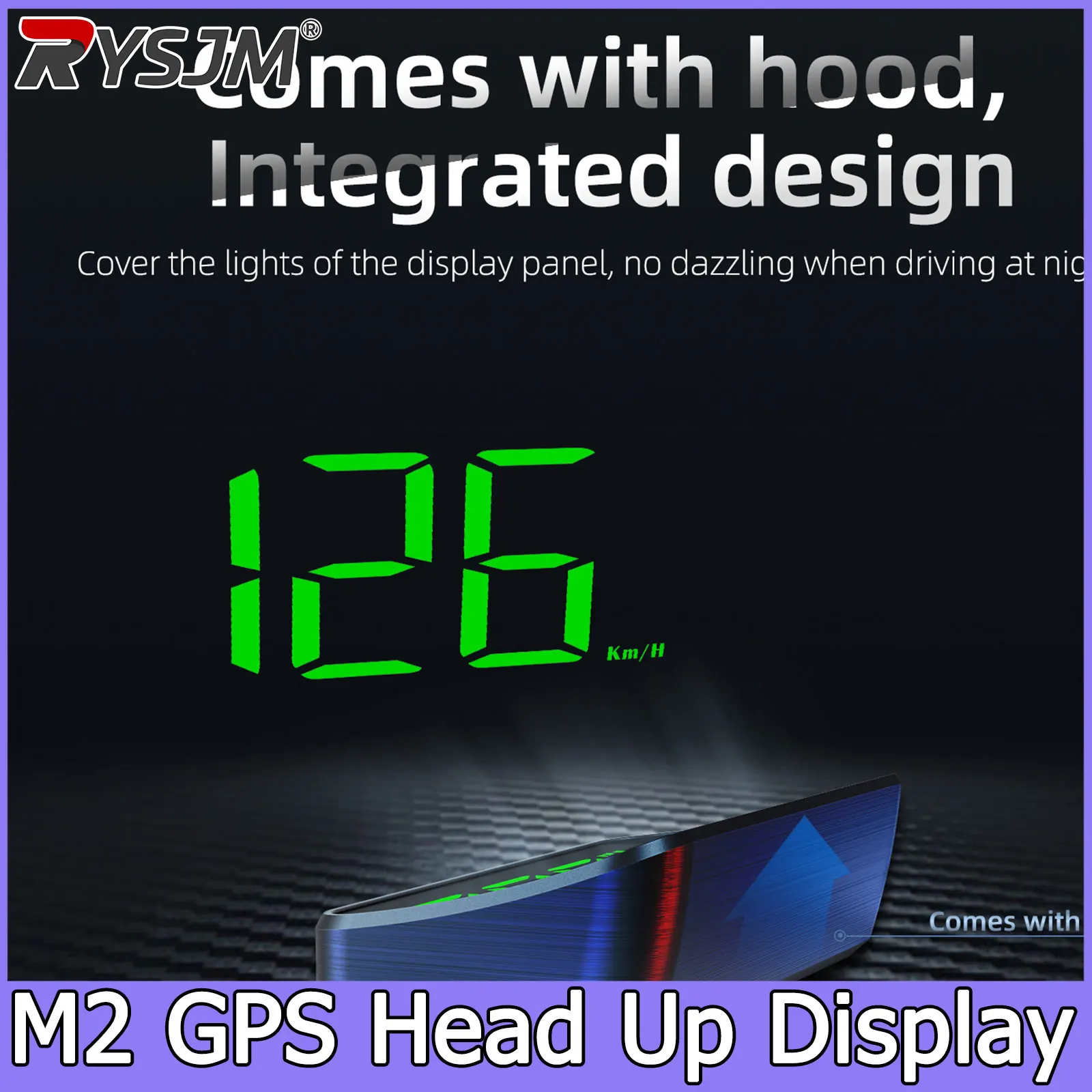 

Автомобильный проекционный дисплей M2 HUD: универсальный GPS-спидометр на лобовое стекло, Plug&Play, электронные автомобильные устройства
