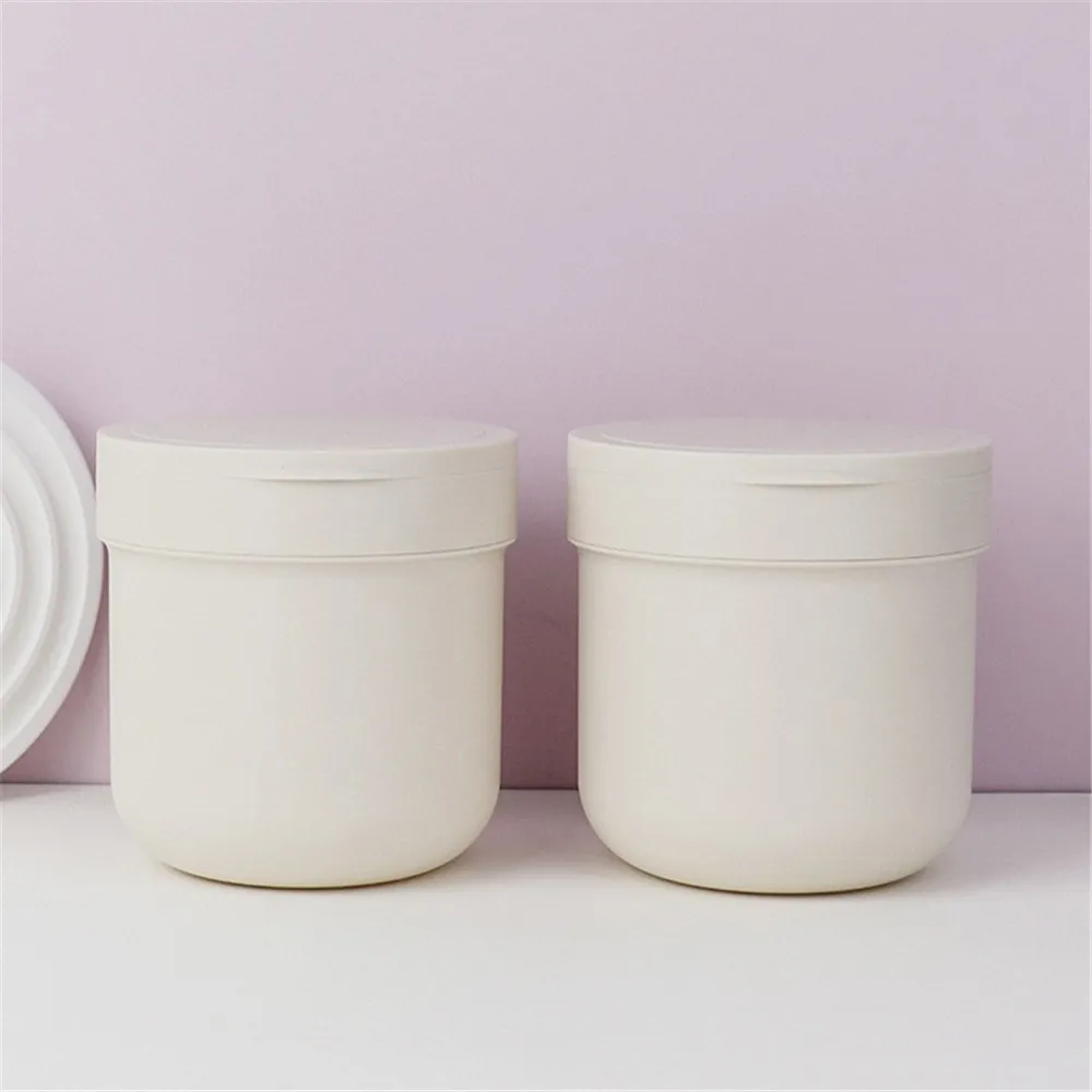 300 ml/400 ml กว้างปากพลาสติก Frosted ครีมทําความสะอาดโคลนฟิล์มบรรจุครีมบรรจุภัณฑ์คอนเทนเนอร์สําหรับเดินทาง