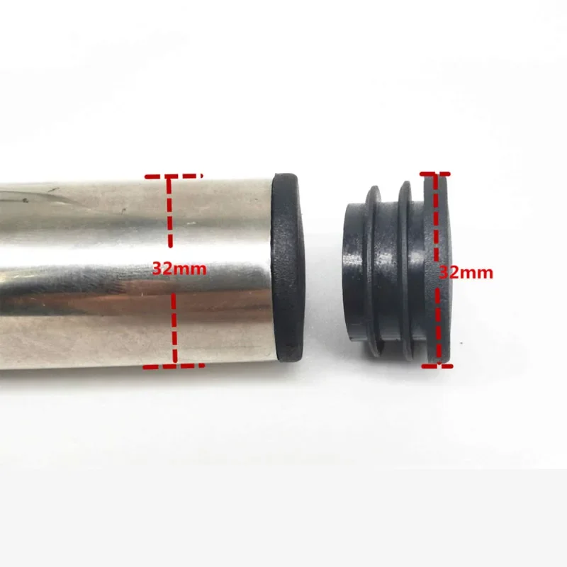 Black Round Plastic Blanking End Cap Tube Pipe Chair Table Feet Cap Tube Pipe Insert Plug Decorative Dust Cover 10-114mm image 2
