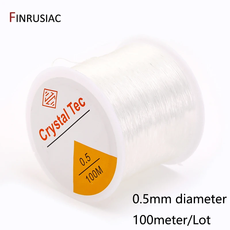 0,4–1,0 mm elastische Schnur, transparente Kristall-elastische Linie für die Schmuckherstellung, DIY-Armband, Halskette, Perlenzubehör – Detail 18