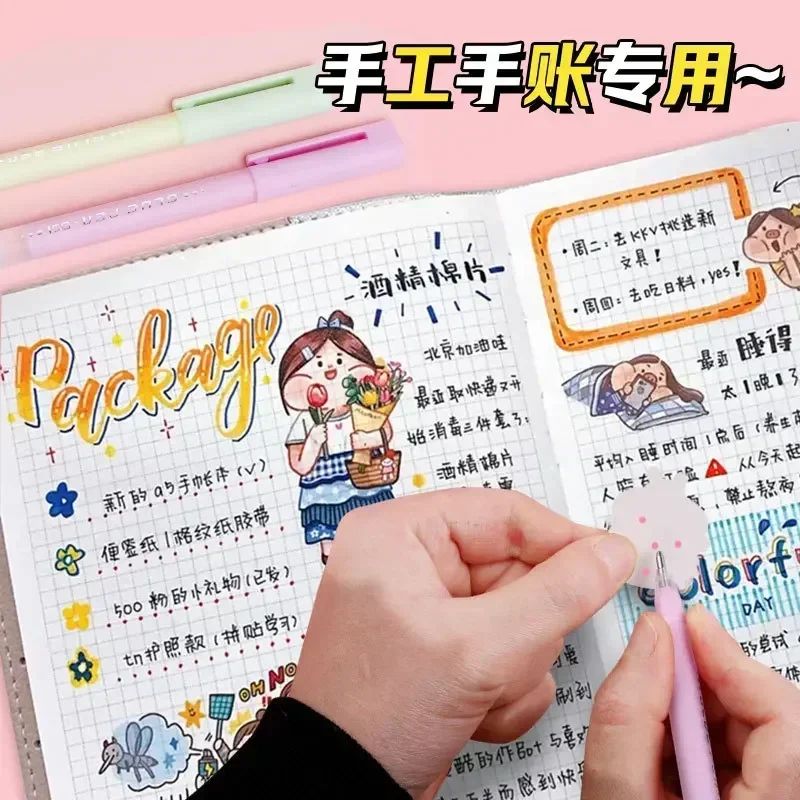 Glue Pen Candy Color Handbook Dispensing Pens Quick-Drying Dot Gule Stick High Viscosity Glue Creative Students Stationery cute