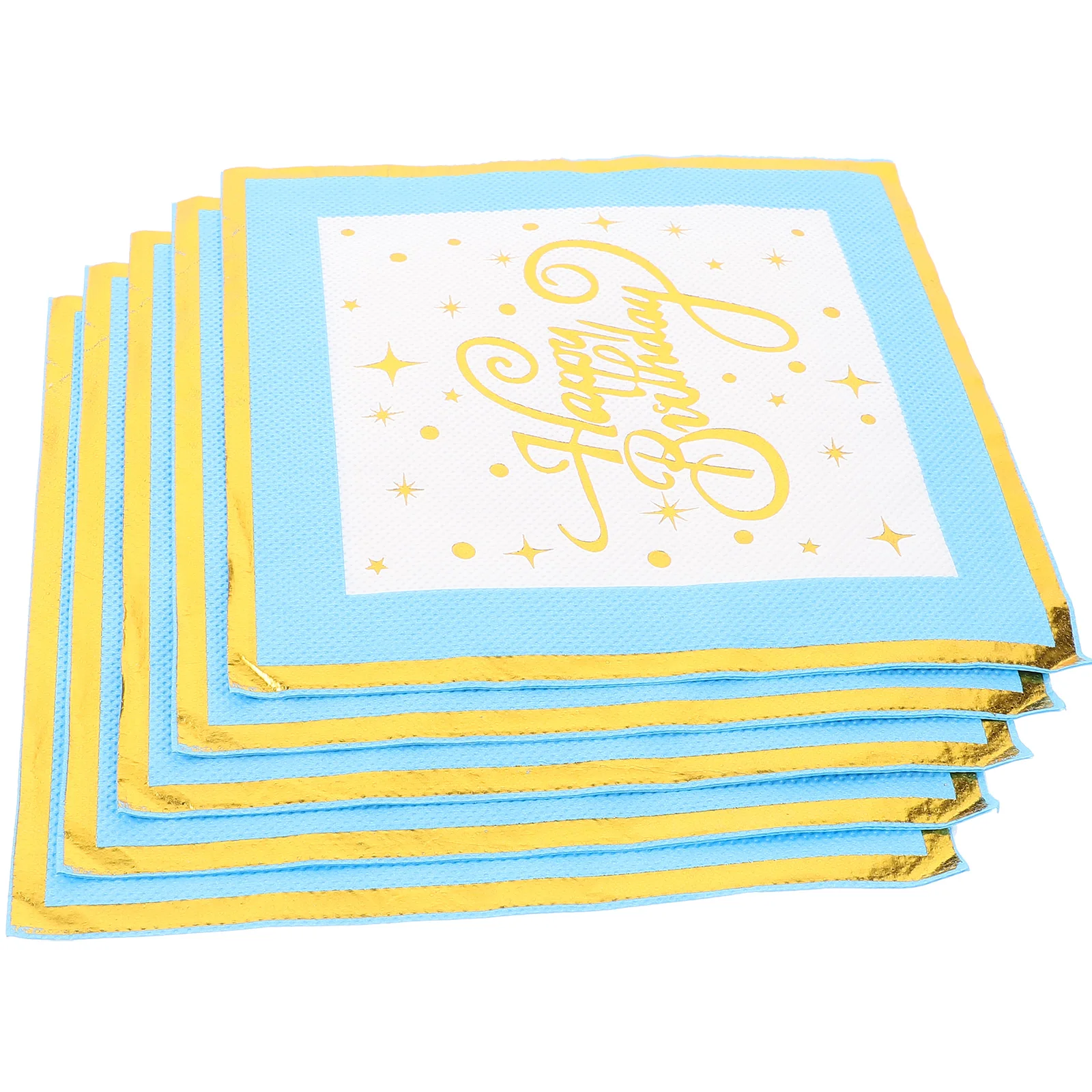 

16pcs Printed Napkins Eco-Friendly 2-Ply Decorative Party Wedding Birthday Dinner Napkins For Festival Decoration Blue