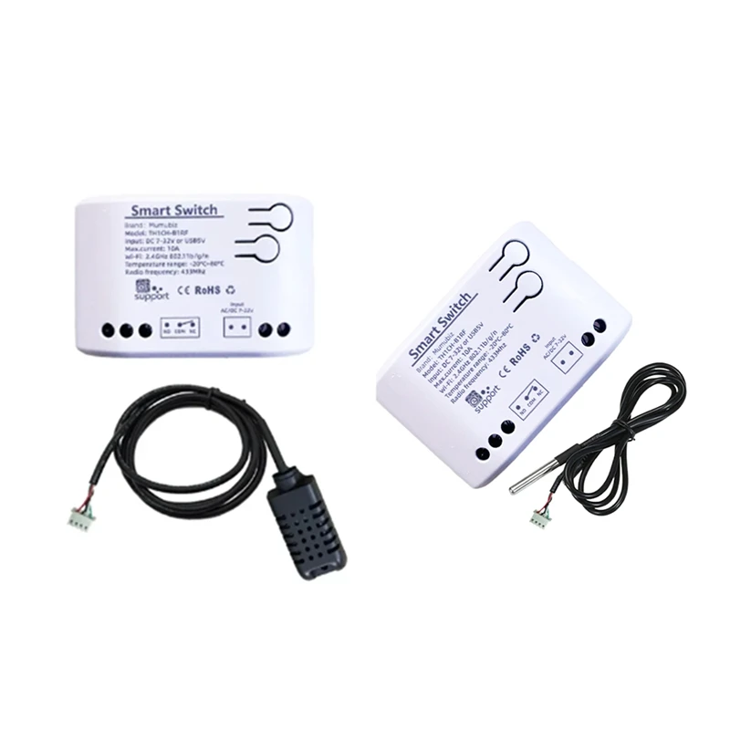 Wifi สมาร์ท Ewelink สวิตช์อุณหภูมิ Real-Time Monitor สมาร์ทโมดูล 7-32V (B) 1 ชิ้น