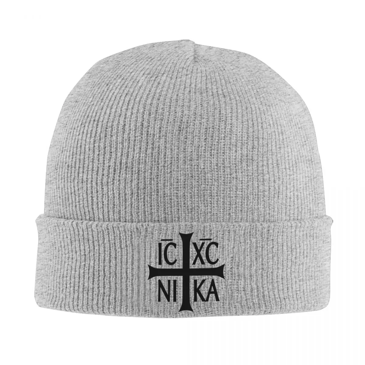 IC XC NIKA Cross Christian Orthodox Beanie Hats Christ Jesus Caps Men Women Unisex Outdoor Knit Hat Autumn Head Wrap Beanie Hats