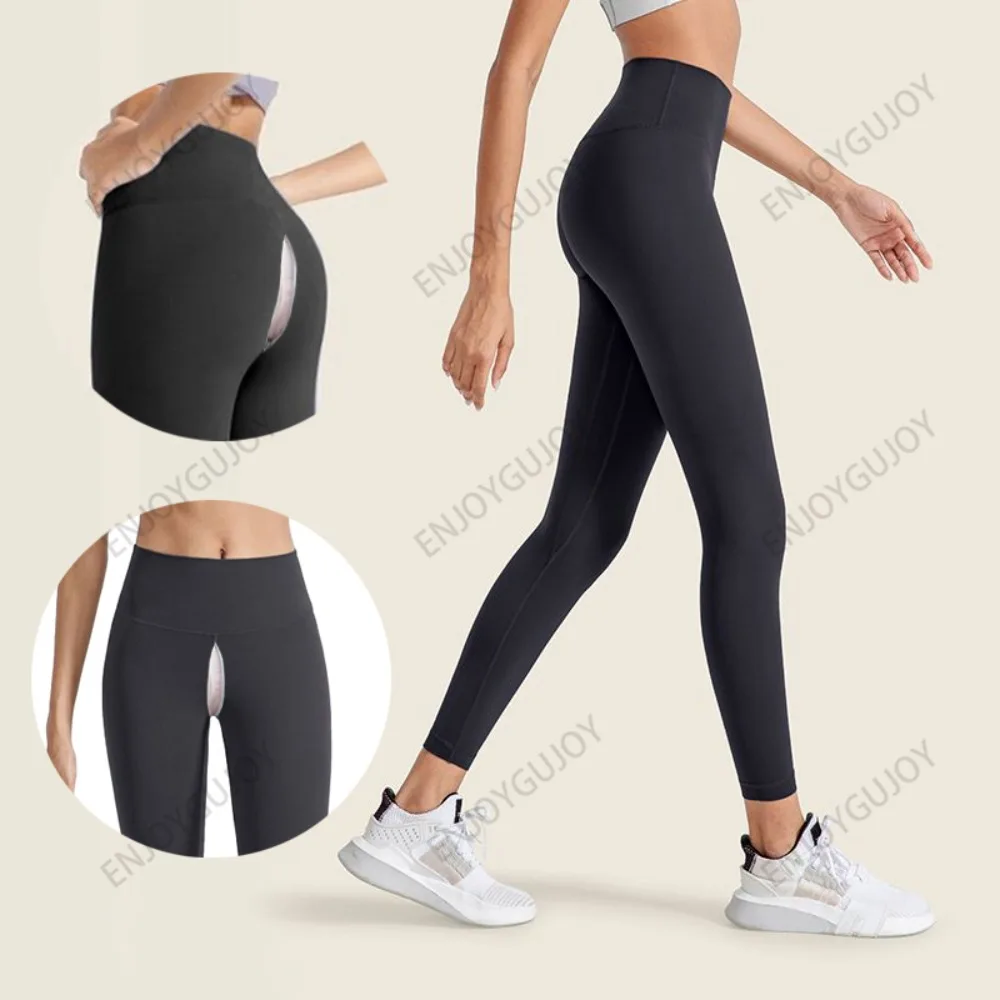 

Yoga Pants for Women, Invisible Crotch, Open, Thin Legs, Lift Buttock, Seamless, Naked, Sports Fitness Pants, Outdoor Sex