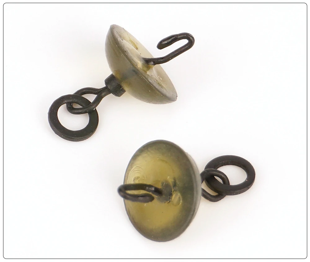 Hirisi AS009 20 Stück Karpfenangel-Schnellwechselwirbel mit Gummi-Schirmwirbeln für Ronnie Rig Terminal Tackle Zubehör – Detail 4