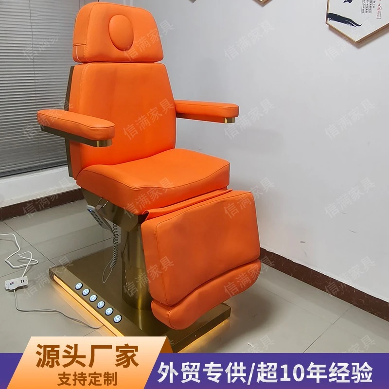 Electric beauty bed, massage table, physiotherapy tattoo chair, chiropractic body bed, folding lifting embroidery bed, micro bed
