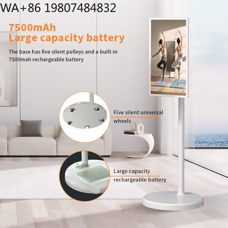 

Movable Stand Smart Tv Touch Screen, Android Wireless Portable Mobile , Digital Signage Moving Display Aliexpress Best Seller