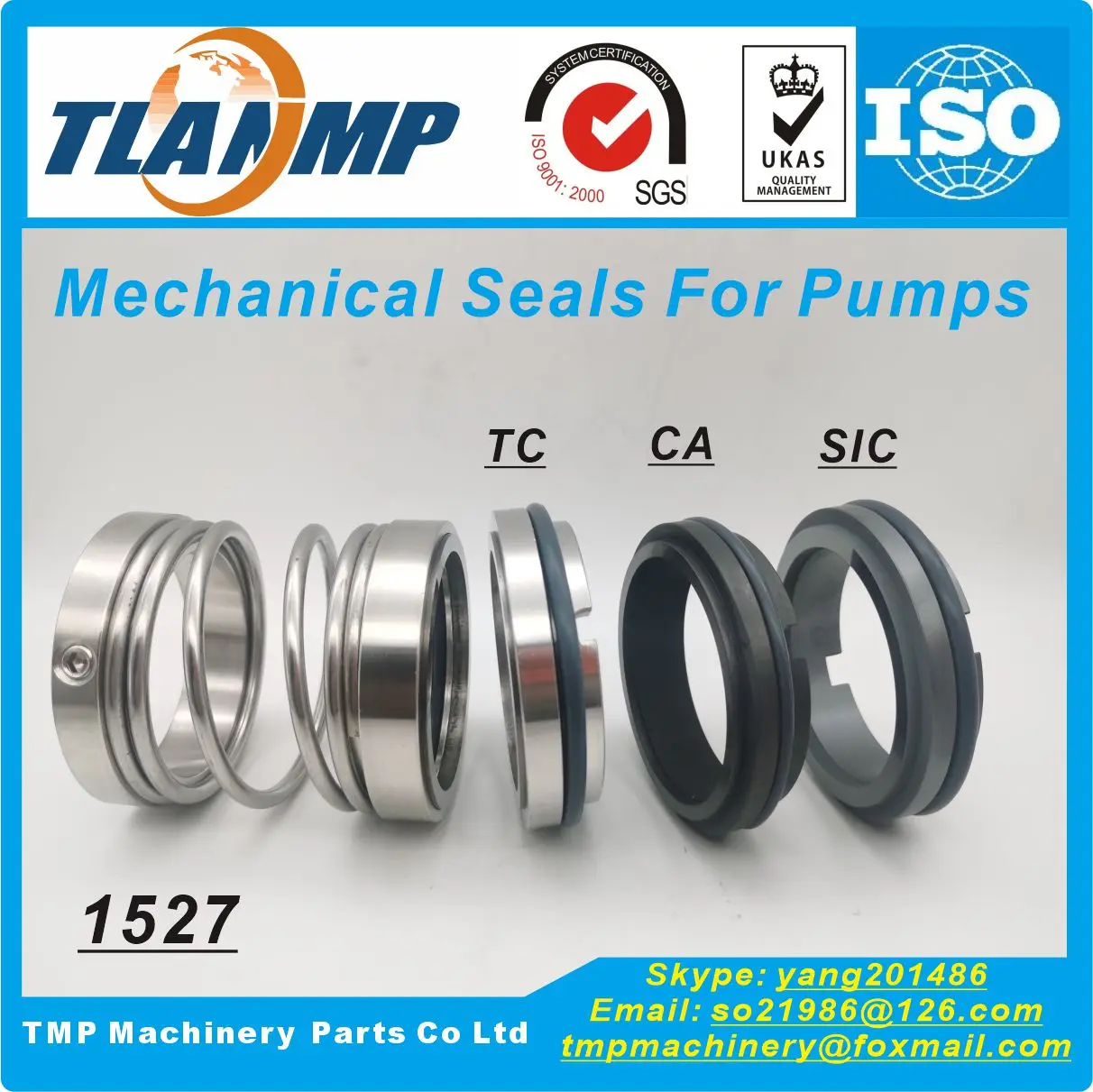 1527-25/28/35/40/45/70/80 Mechanical Seals (Material:Tungsten Carbide/FKM) For pumps