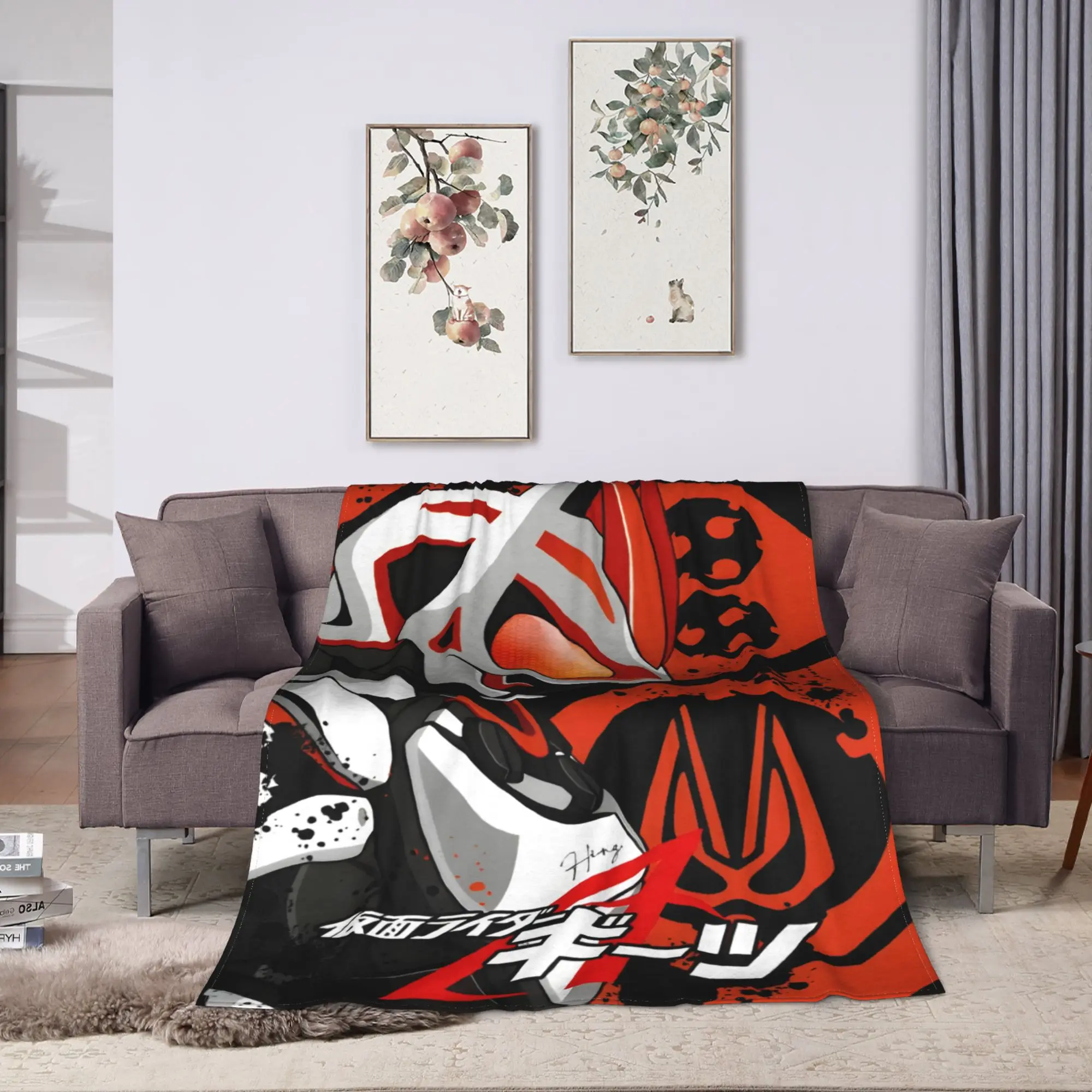 Kamen Riders Plush Blanket Boy Girl Geats Flannel Throw Blanket For Outdoor Warm Soft Design Quality Bedspread Birthday Present