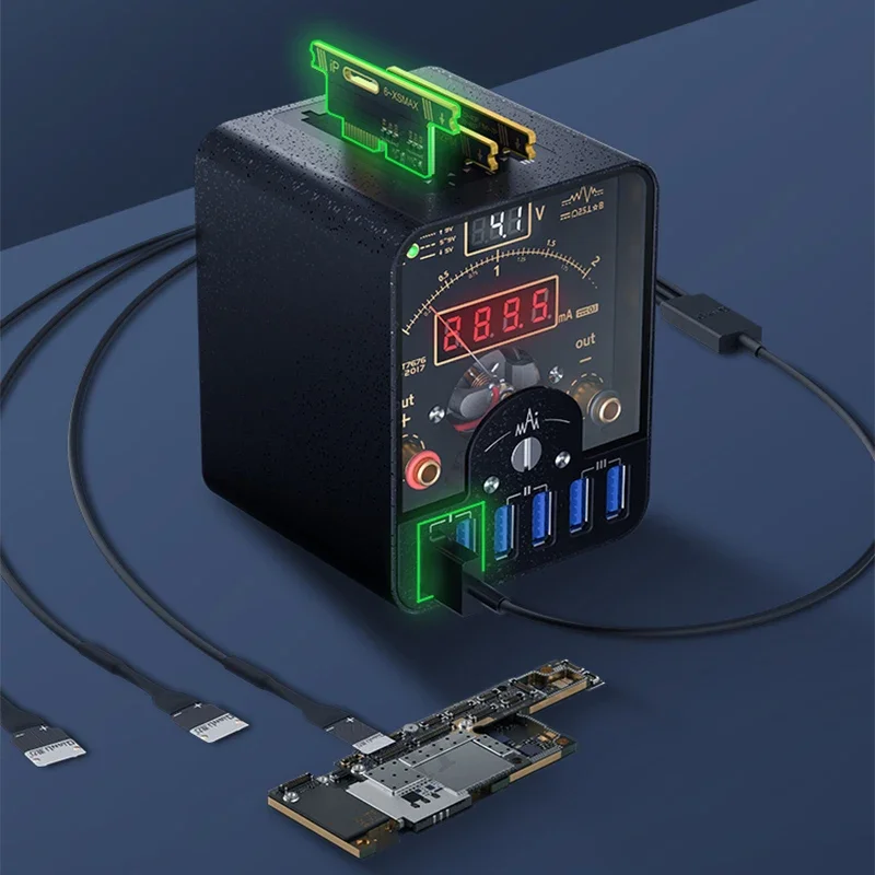 Digital Display Power Meter Fonte de Alimentação Isolada dc Diagnostic Instrument Tipo-c Usb Módulo de Expansão Qianli-lt1