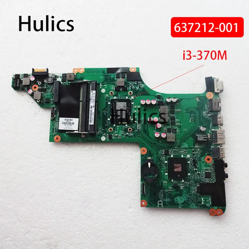 

Hulics Used For HP PAVILION DV6 DV6-3000 Laptop Motherboard 637212-001 637212-501 DALX6HMB6C0 With I3-370M CPU Hm65 Board