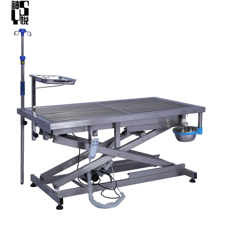 Premium Quality Stainless Steel Electric Vet Operating Table for Pet Lifting Veterinary Instrument
