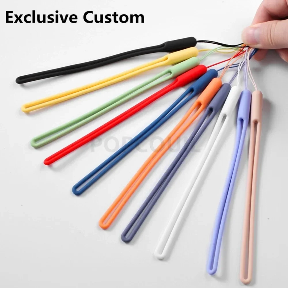 

Ремешок для телефона из жидкого силикагеля для IPhone 16, Huawei, Xiaomi, Samsung, брелок для ключей, ремешок для камеры, удостоверение личности, подвесная веревка для спортзала