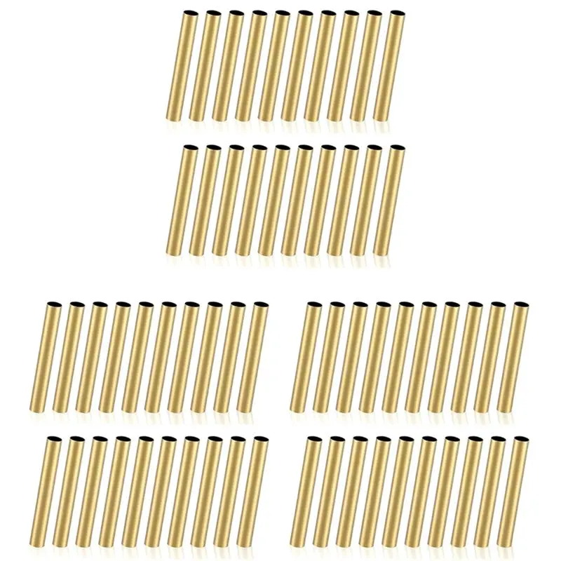 

LICE-60Pcs 7Mm Slim Pen Pen Transfer Brass Pen Replacement Accessories For DIY Pen Making Office Supplies Friends Gifts