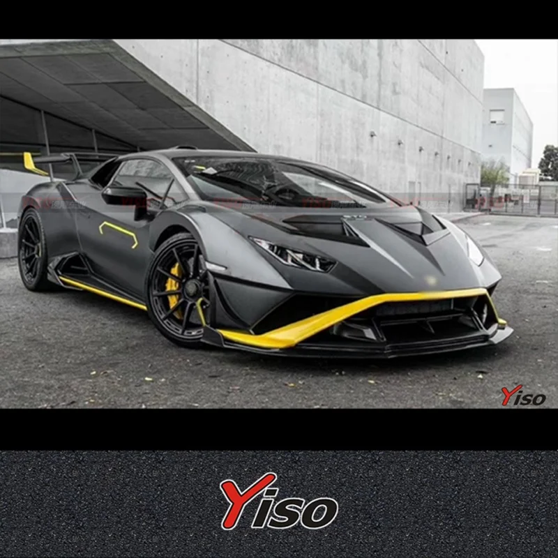 Peças Automotivas de Fibra de Carbono Seca Runde para Lamborghini Sto Upgrade V Style Body Kit: Lip Dianteiro, Capô, Para-lama,