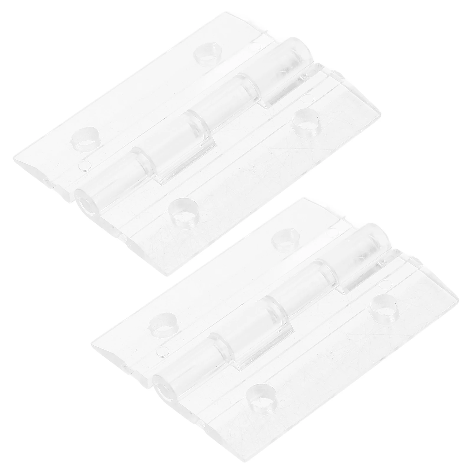 

2 Sets Transparent Hinge Decorative Hinges Fold Hidden for Keepsakes Boxes Clear Crafts Furniture Folding