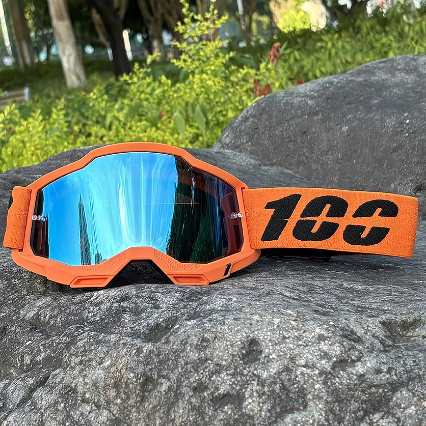 100 Motorrad Brille Männer Motocross Brille Helm MX Moto Dirt Bike ATV Ski Outdoor Sport Glas Roller Googles Maske Radfahren
