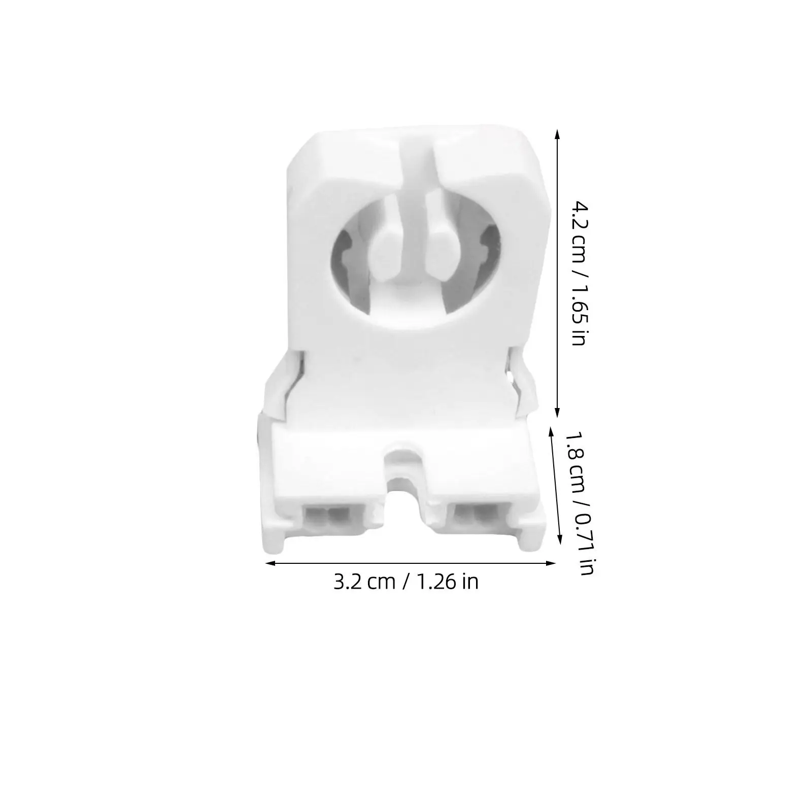 

50 шт. белых патронов T8 без шунтов, поворотного типа, усиленные, огнестойкие, для кабеля 18AWG, для домашнего использования