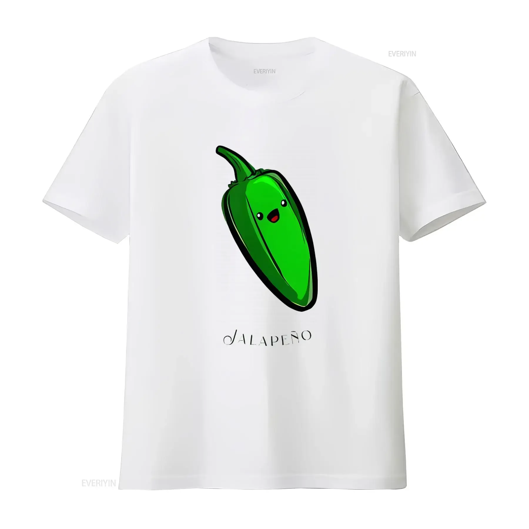 Super Cute Jalape?o Pepper Kawaii T Shirt by Turbo Volcano NEW 10 Colors vintage Washed Casual Unisex Stretched Breathable
