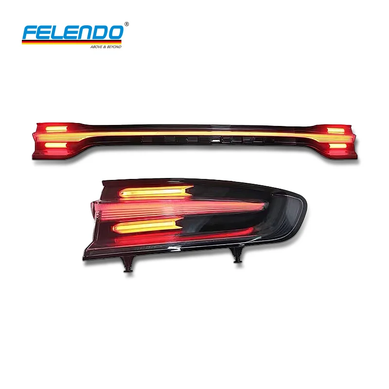 Felendo Hochwertiger Autoscheinwerfer, vollständige LED-Beleuchtung, Montage, Rücklicht, Rückleuchte, Rücklichter für Porsche Macan 2014–2020