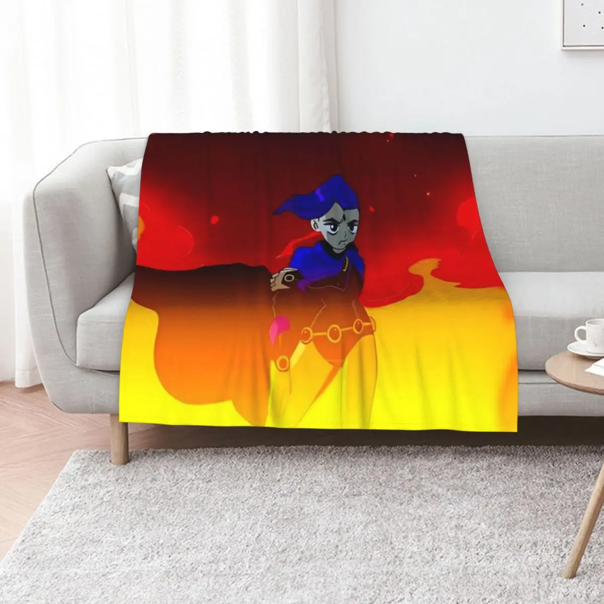 

IN THE FIRE RAVEN Throw Blanket Plush cosplay anime Hairy Loose Blankets