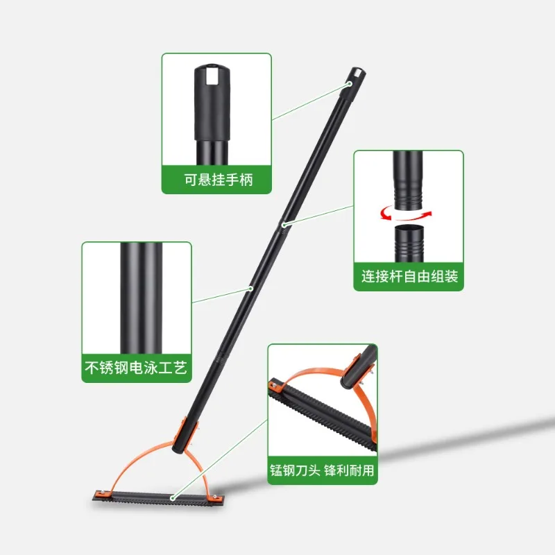 Serrated Double Edge Hand Weeding Whip, Sharp Cutting Gear For Wild Grass Removal In Backyard Landscape