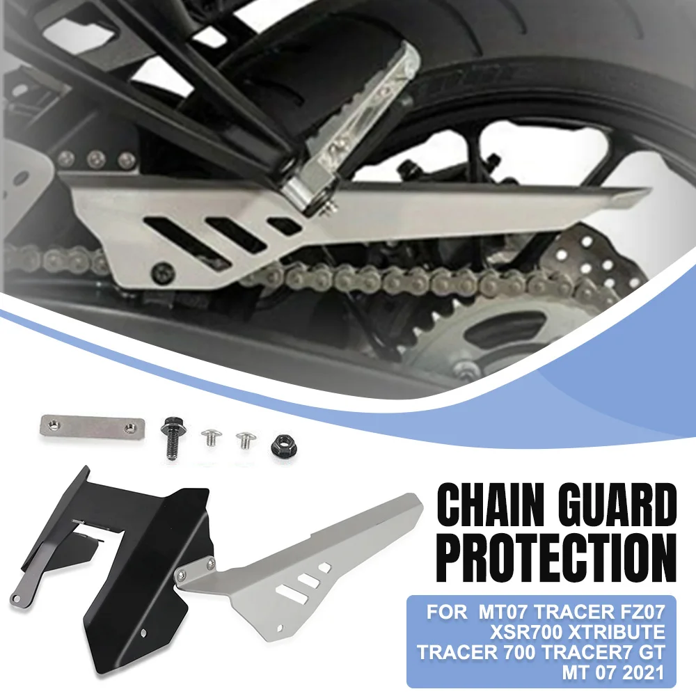 

2021 For YAMAHA MT07 Tracer FZ07 XSR 700 XTribute TRACER 7 GT MT07 FZ-07 TRACER 7GT Motorcycle Accessories CNC Chain Guard Guide