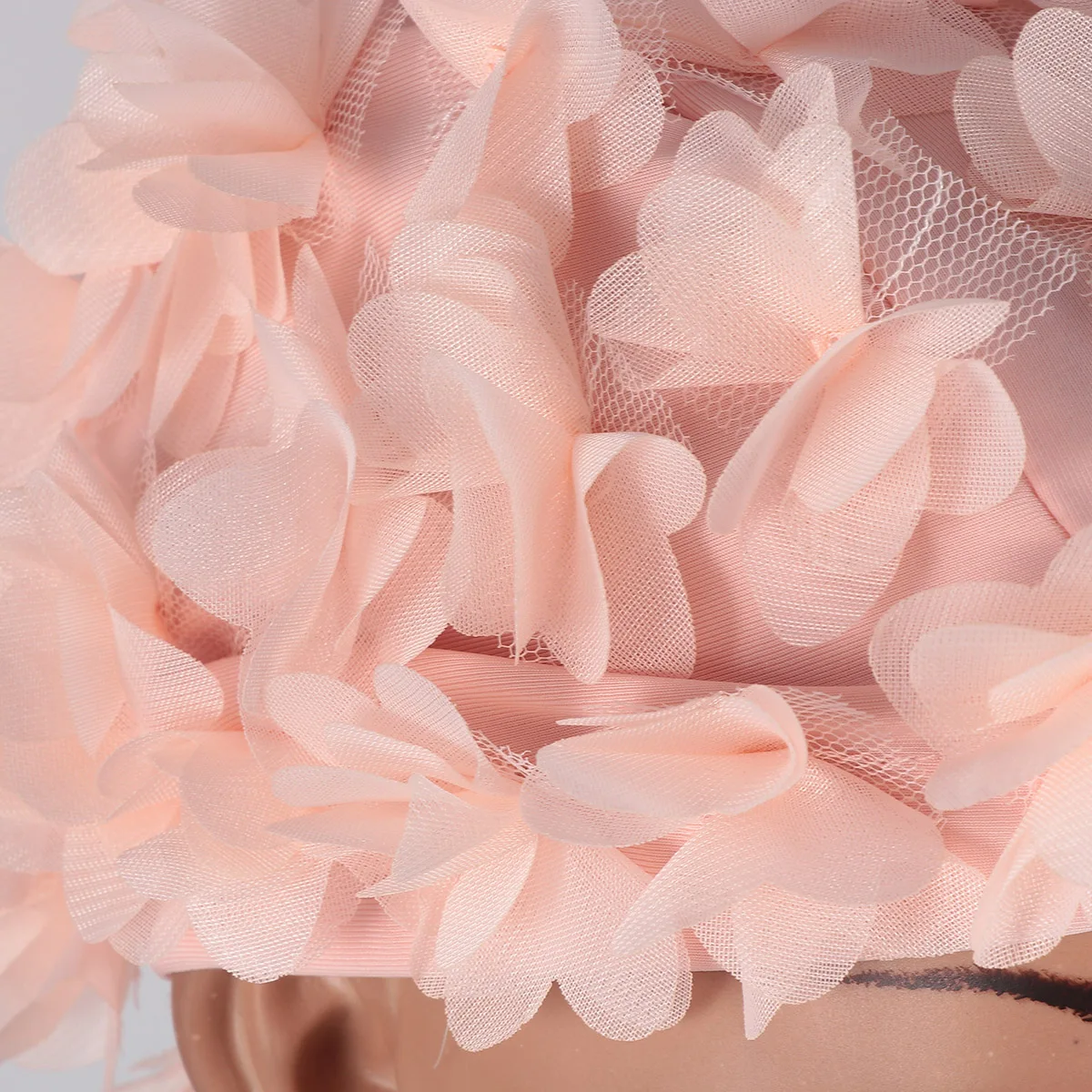

Floral Flower Swimming Cap Youth for Women Waterproof Hair Pink Flowery Caps Girl Child