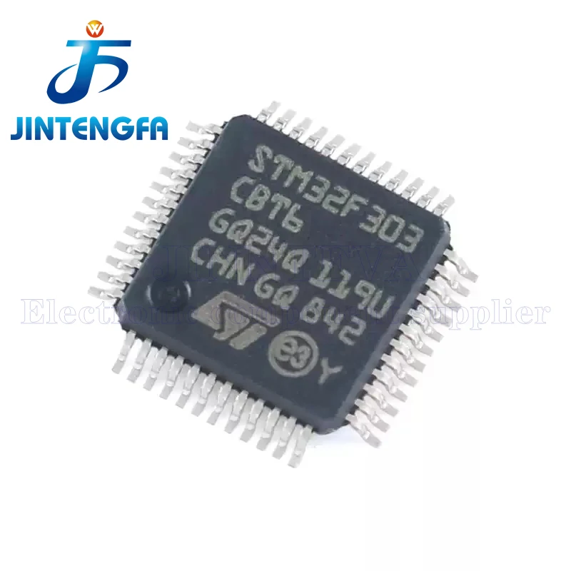 2PCS STM32F303CBT6 LQFP-48 STM32F303 SMD 32KB MCU+FPU 128KB ARM-M4 2.0-3.6V Microcontrollers IC