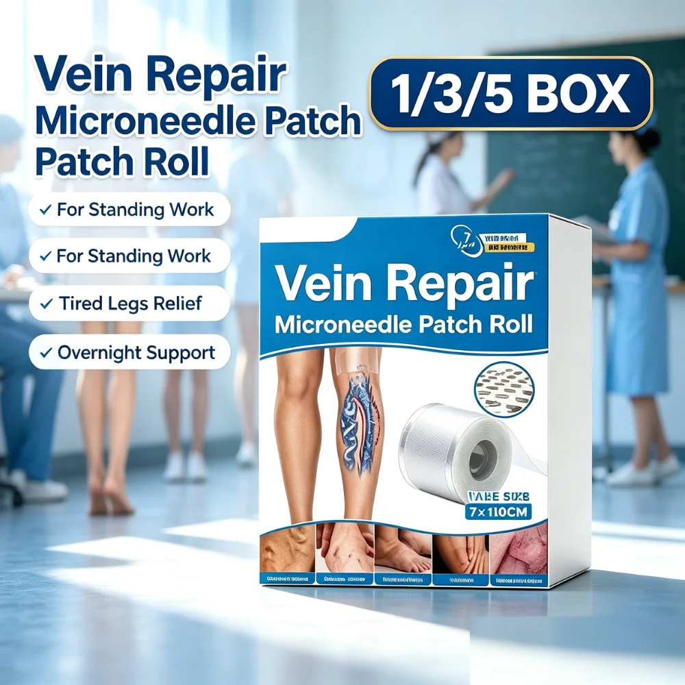 Microneedle Leg Skin Care Roll 7x150cm Custom Cut Adhesive Tape for Calves Ankles Home Spa Overnight Body Care