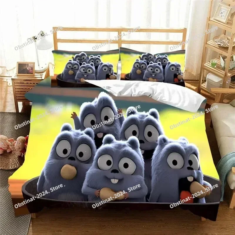 

Комплект постельного белья G-Grizzy and The Lemmings, комплект постельного белья с принтом и наволочкой, пододеяльник, мягкий одинарный двойной размер Queen Super King Size