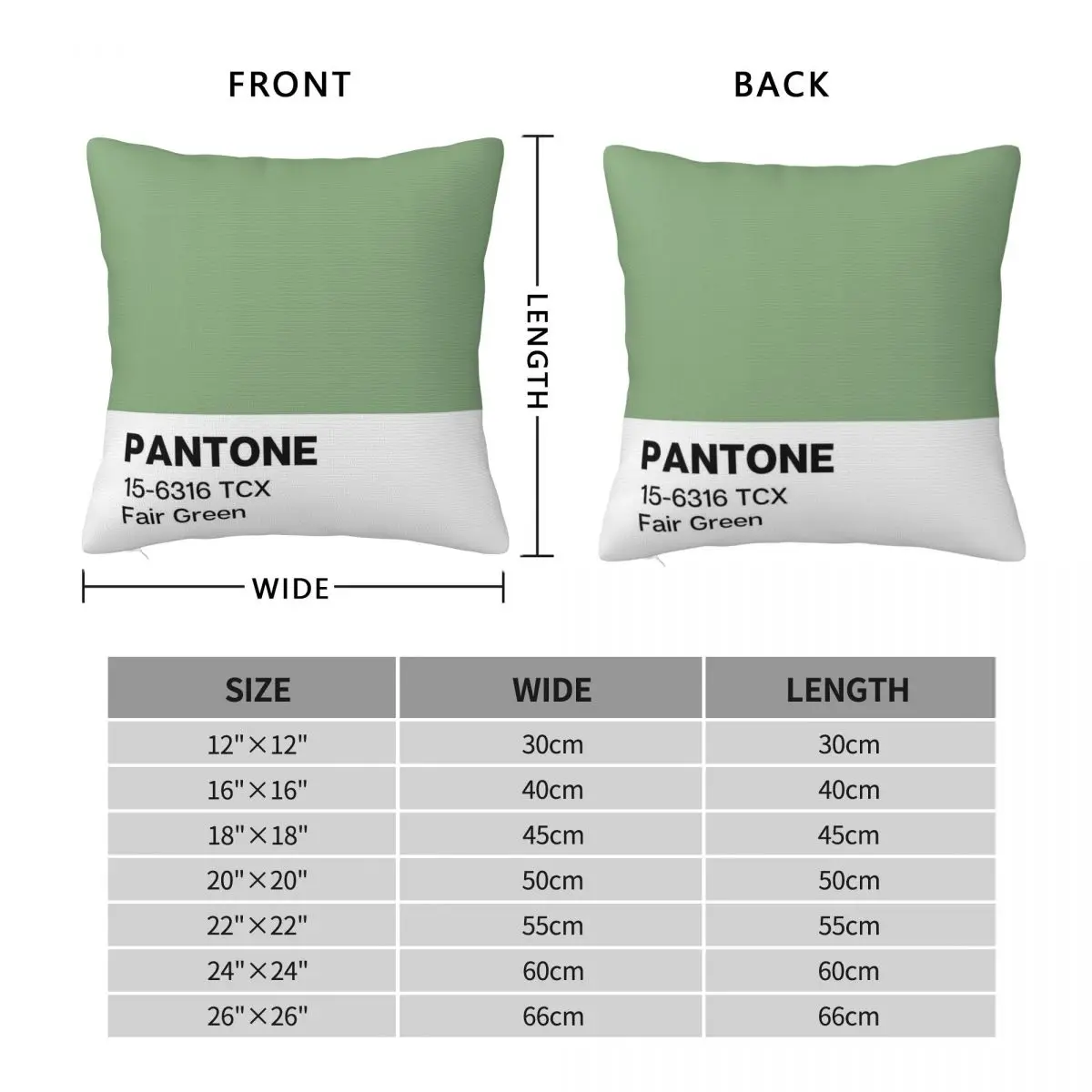 Pantone Fair Green Pillowcase Polyester Linen Velvet Pattern Zip Decor Sofa Cushion Cover Wholesale 45x45