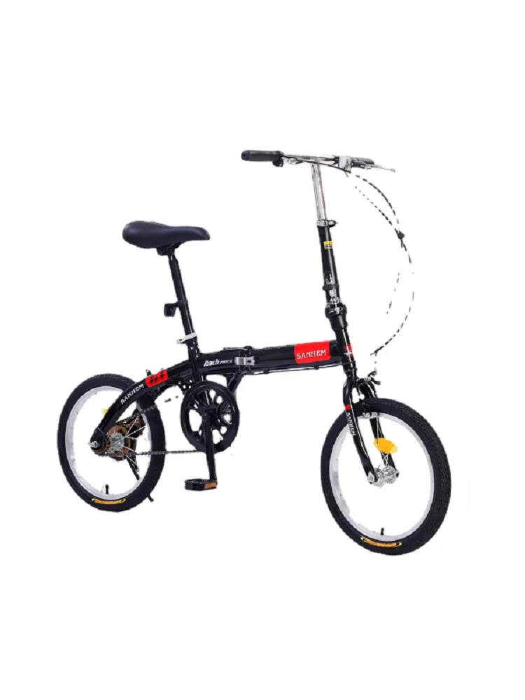 AliExpress Folding Bicycle Men's And Women's Outdoor Lightweight Shock Absorption Mini Adult 16 Inch Adult Children's Student Bike New 2023