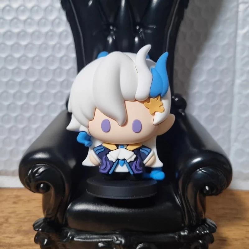 Figurine d'action Genshin Impact Neuvillette Zhongli Durin, modèle de sculpture en PVC avec sceau, ornement de bureau Kawaii, jouets liés au jeu