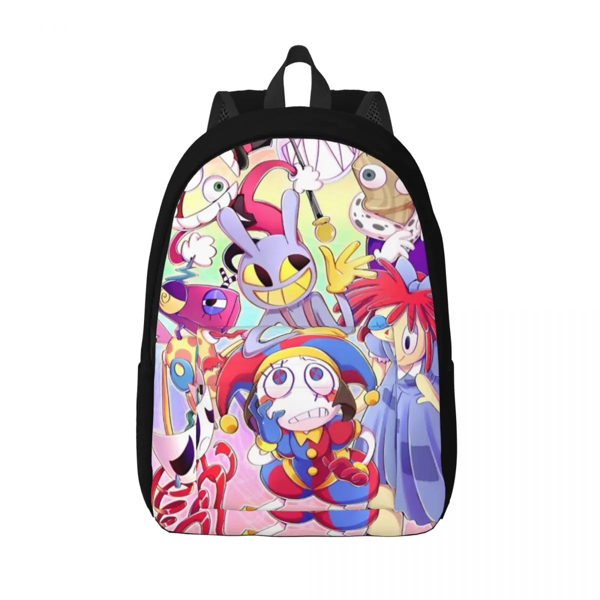 Tadccc-The Amazing Digital Circus mochila para crianças, mochila escolar estudantil, mochila pré-escolar, bolsa primária com bolso, menino, menina