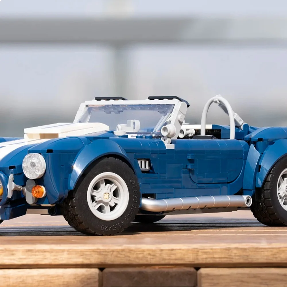1241PCS Fantasy Long-Hood Open-Top Racer Model Building Blocks Christmas Toy for Family Decor Gifts