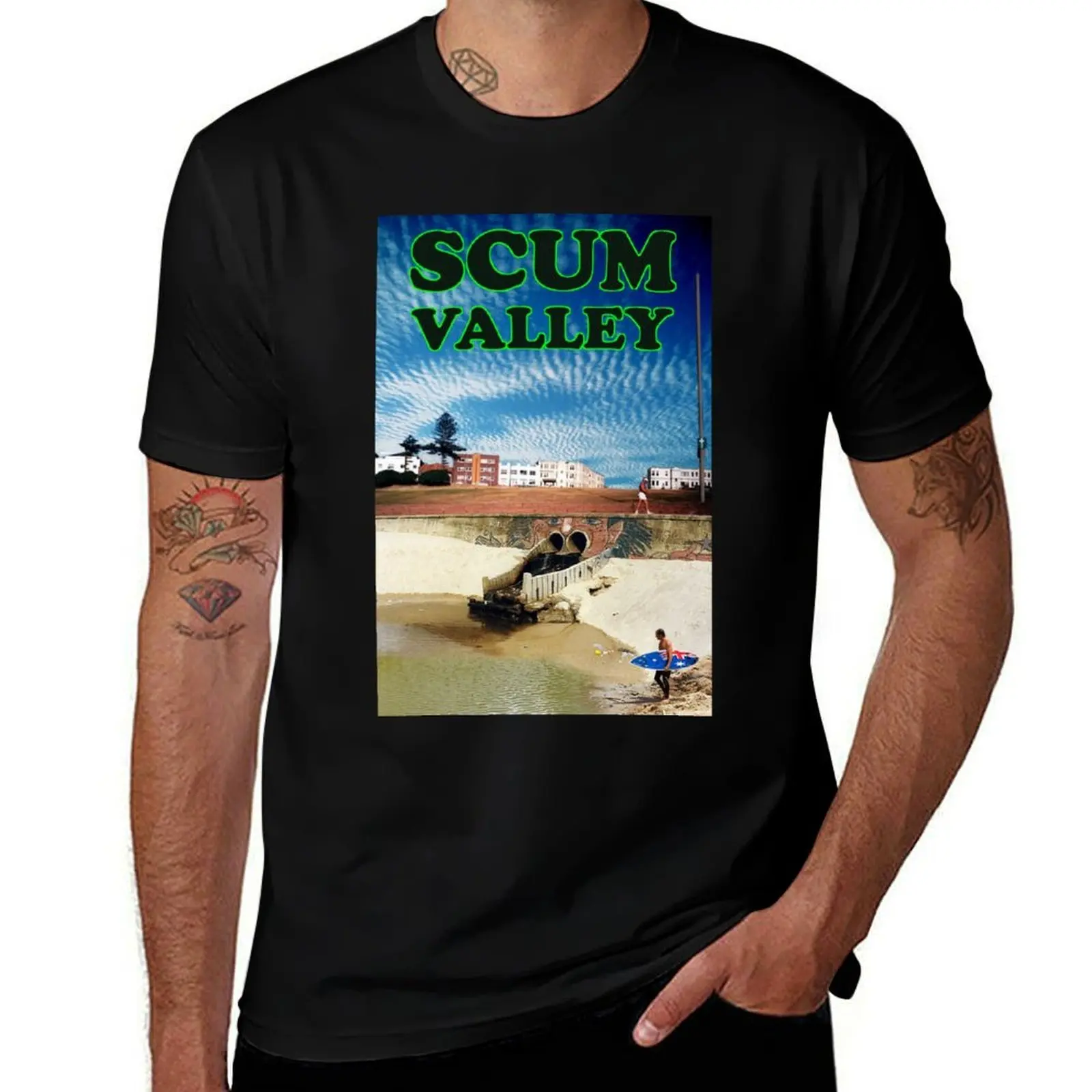 

Scum Valley T-Shirt t shirts for man slim fit man t shirt designer T-Shirt
