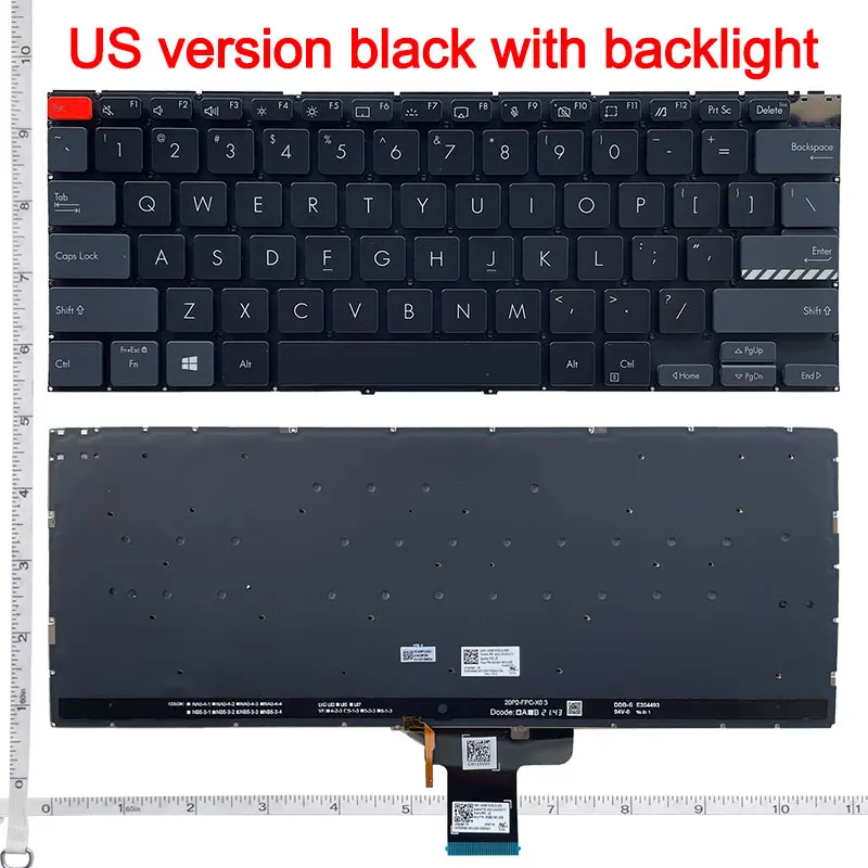 US Laptop Keyboard For ASUS Vivobook Pro14X M7400 M4700 M4700QC M4700PC M7600 M3400 M3401 M3401Q X7400 X3400 X3400P K3400P